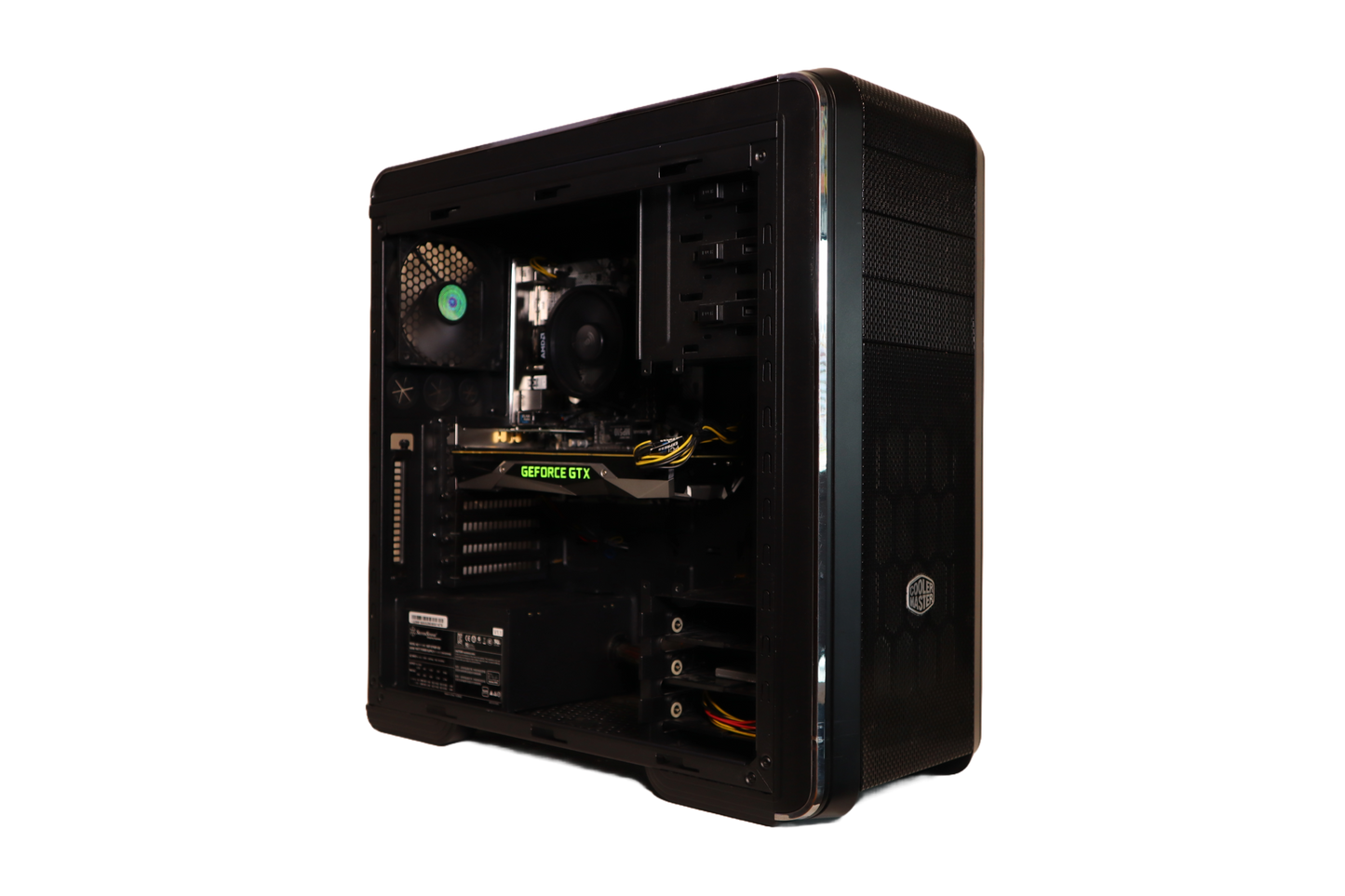 Ryzen 5 1600 / GTX 1080 / 16GB DDR4 / 240GB SSD & 120GB SSD / 12kk Takuu!